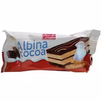 کیک دورنگ وانیلی کاکائویی آلبینا شیرین عسل - 40 گرم بسته 36 عددی