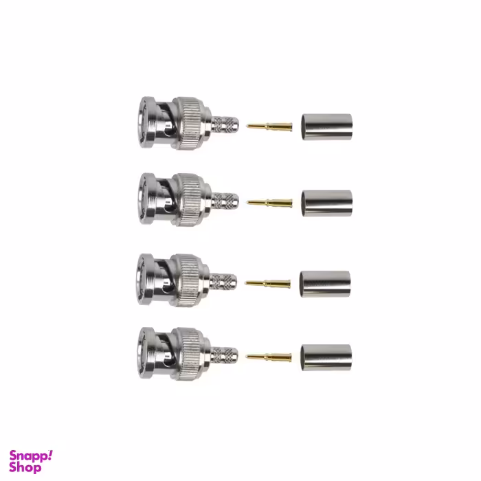 فیش BNC دوربین مدار بسته مدل FM75 مجموعه 4 عددی