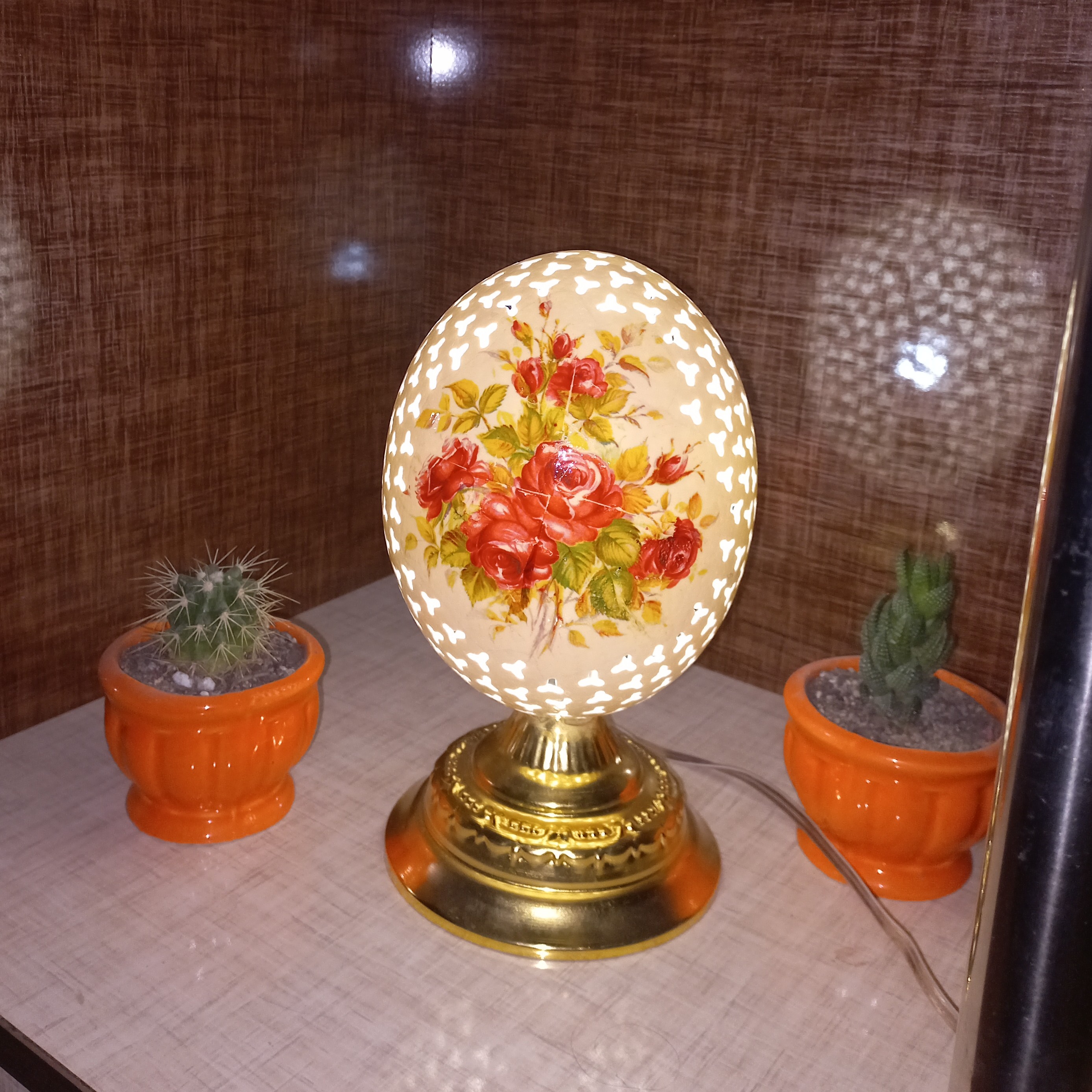 شب خواب ساخته شده با تخم شتر مرغ در ابعاد 25 در 13