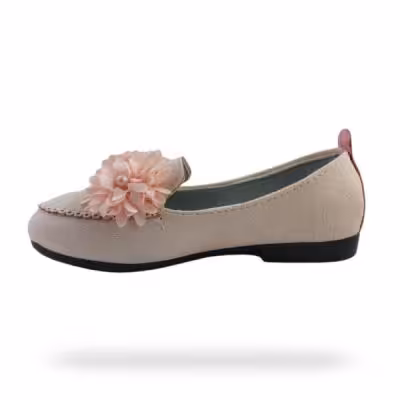 کفش مجلسی دخترانه مدل شکوفه (رنگ صورتی)