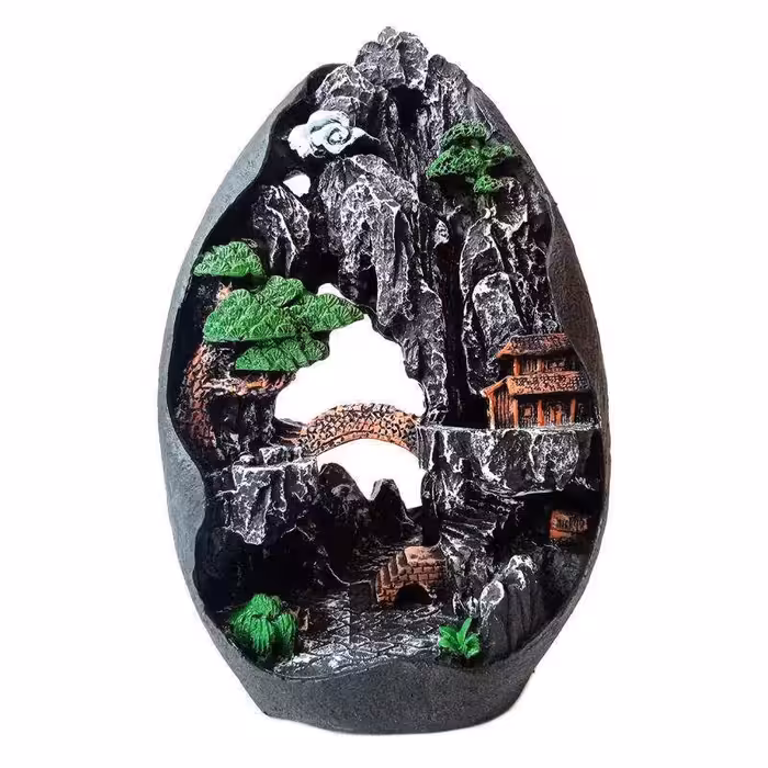 جاعودی آبشاری صخره بزرگ سه بعدی تخم مرغی پلی استری رزین