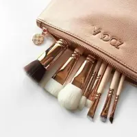 ست براش زویا 8 عددی همراه کیف چرم ZOEVA Rose Golden
