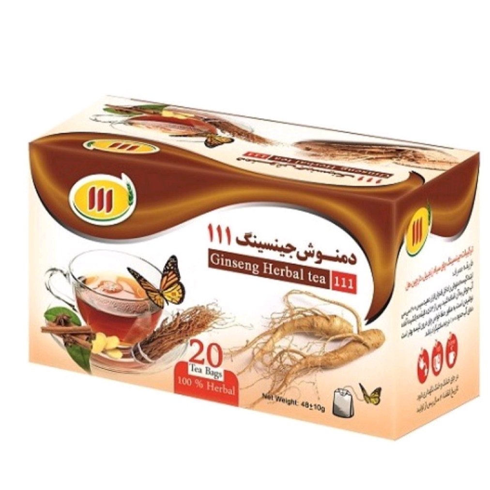 دمنوش 20 عددی جینسینگ 111 ( کارتن 16 عددی )