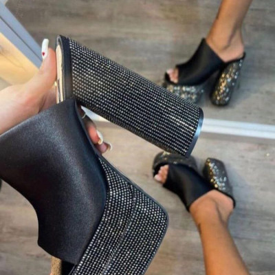صندل شیک ساتن و نگینی