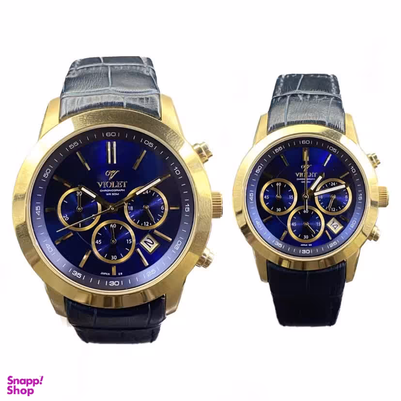 ست ساعت عقربه ای زنانه و مردانه ویولت مدل 0408/2