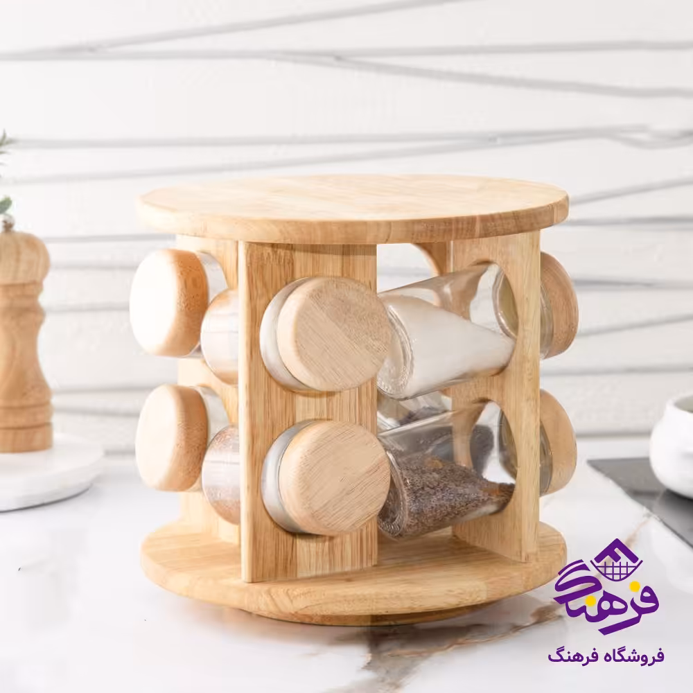 جاادويه فلورا گردان چوبي گرد 8عددي GD 1008