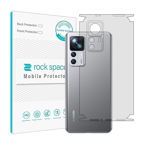 گلس محافظ پشت گوشی شیائومی 12t مدل نانو هیدروژل شفاف برند راک اسپیس کد 25023M