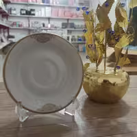 نعلبکی چای (بسته6عددی)طرح دار و زیبا 912،بسیار با کیفیت،شرکت چینی پارس