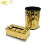 سطل و جادستمال چکشی طلایی