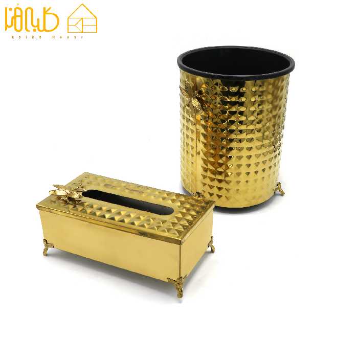سطل و جادستمال چکشی طلایی