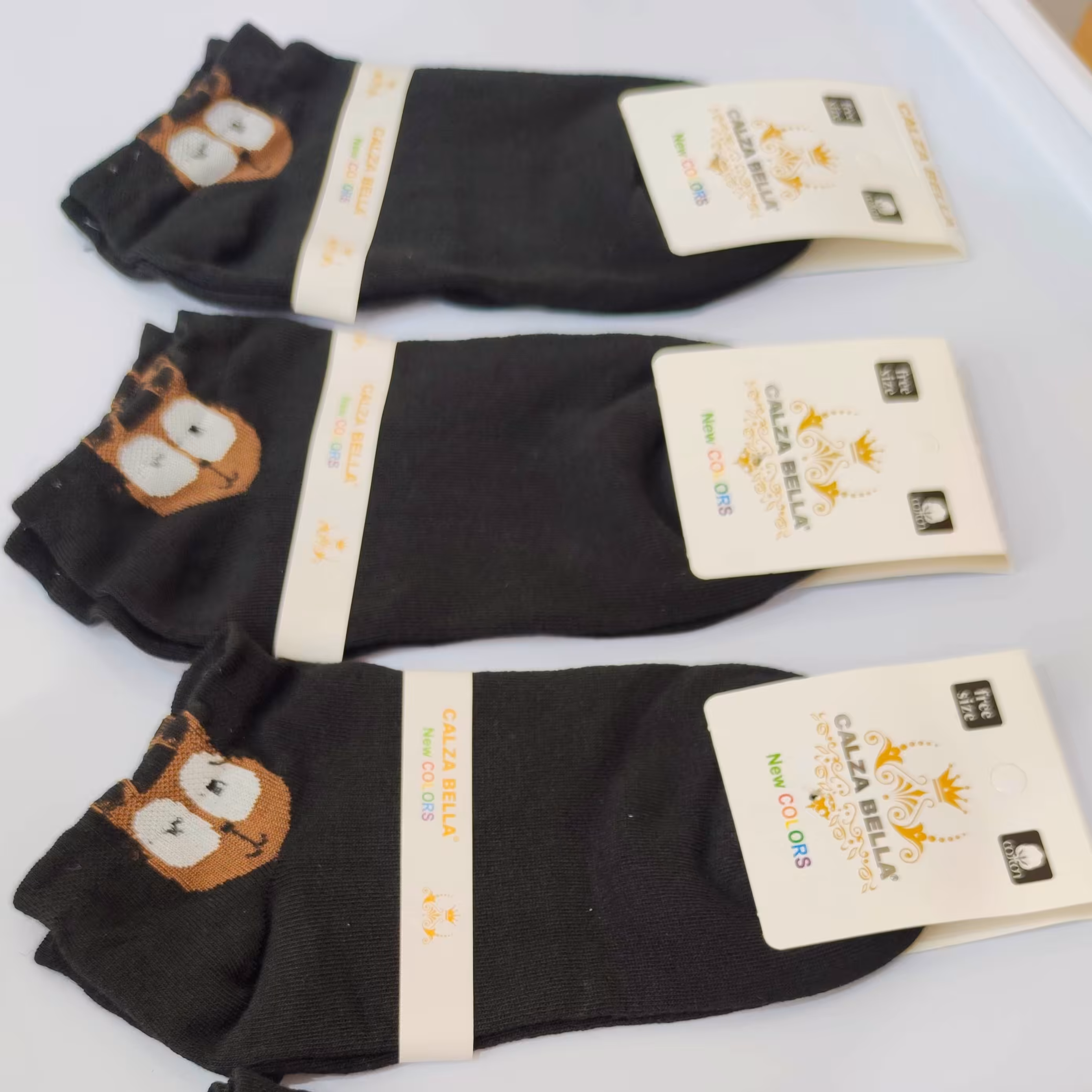 جوراب زنانه پنبه پک 4 عددی