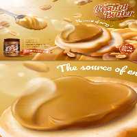 وکتور کره بادام زمینی تبلیغاتی | گرافیک با طعم تربچه