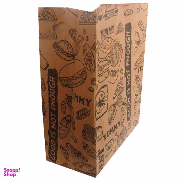 پاکت یکبار مصرف مدل HK بسته 20 عددی رنگ نسکافه ای