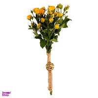 دسته گل رز زرد هیمان مدل  مینیاتوری  کد Ro12