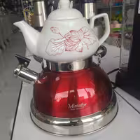 ست کتری قوری سوتی استیل هوم لوکس موجود در رنگ بندی مختلف(درجه یک)