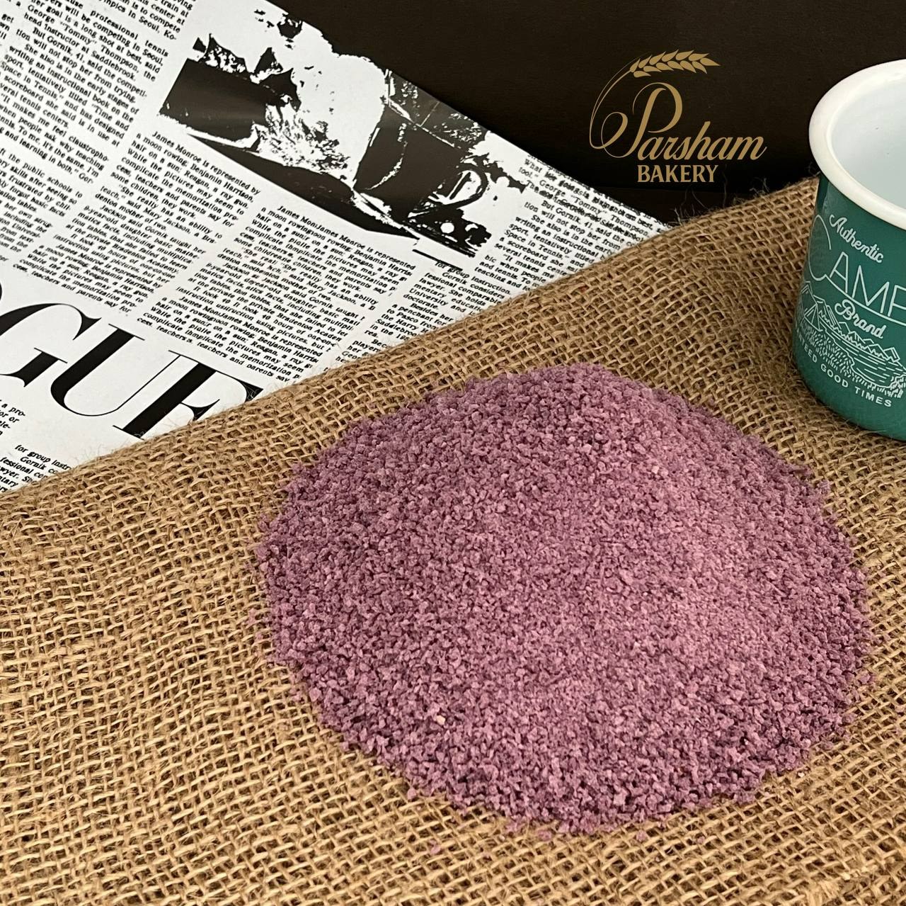 پودر سوخاری رنگی پرشام-رنگ بنفش- 500 گرم 