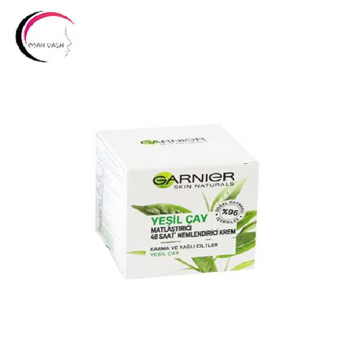 کرم مرطوب کننده گارنیر با عصاره چای سبز حجم 50 میل