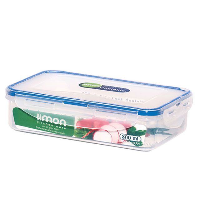 ظرف فریزری مستطیل 800 میلی لیتر لیمون کد 810