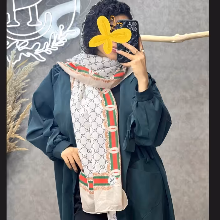 شال نخی طرح گوچی 