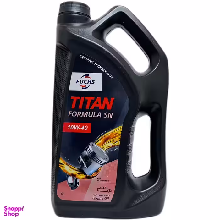 روغن موتور فوکس مدل تیتان کد 10W40 SN حجم 4 لیتر
