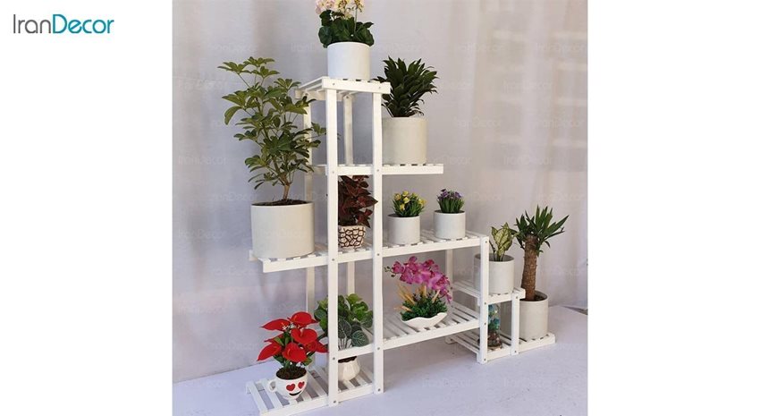 استند گل و گیاه چوبی مدل W43