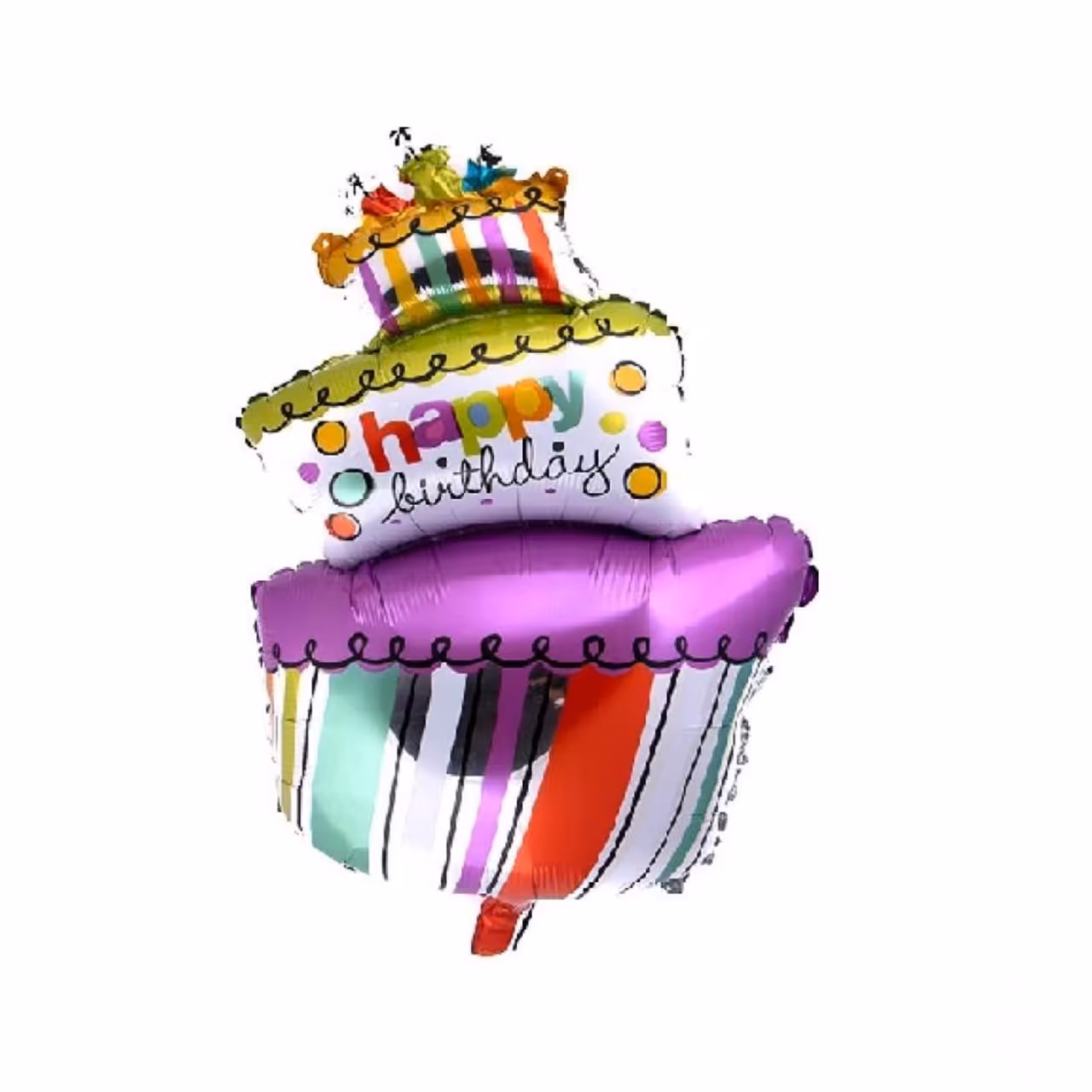 بادکنک فویلی کیک سه طبقه