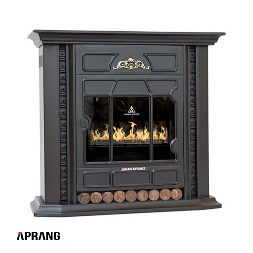 بخاری گازی جهان افروز مدل JCF-350 WOODEX - مشکی