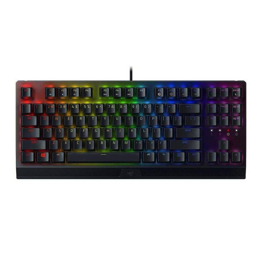 کیبورد مکانیکال گیمینگ ریزر BlackWidow V3 TKL Green Switch