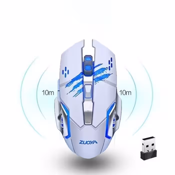 ماوس بی سیم گیمینگ زویا مدل MMR4 سفید