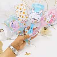 شانه مو بچگانه طرح فانتزی مکعب کیوت