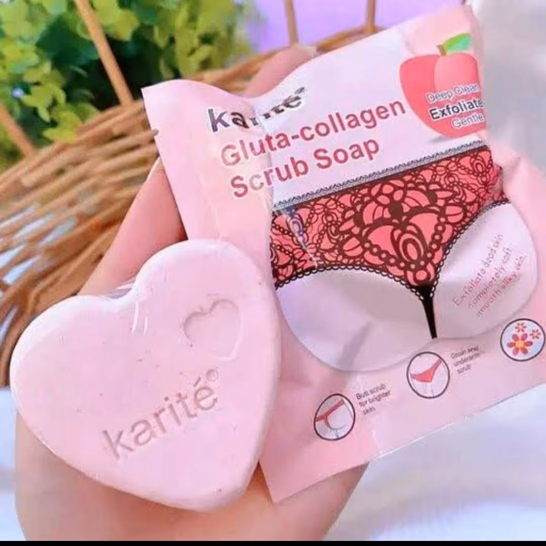 صابون اسکراب کاریته اصلی خوشبو و سفید کننده نواحی خاص بدن   