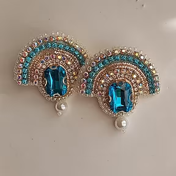 گوشواره جواهردوزی  کد 58