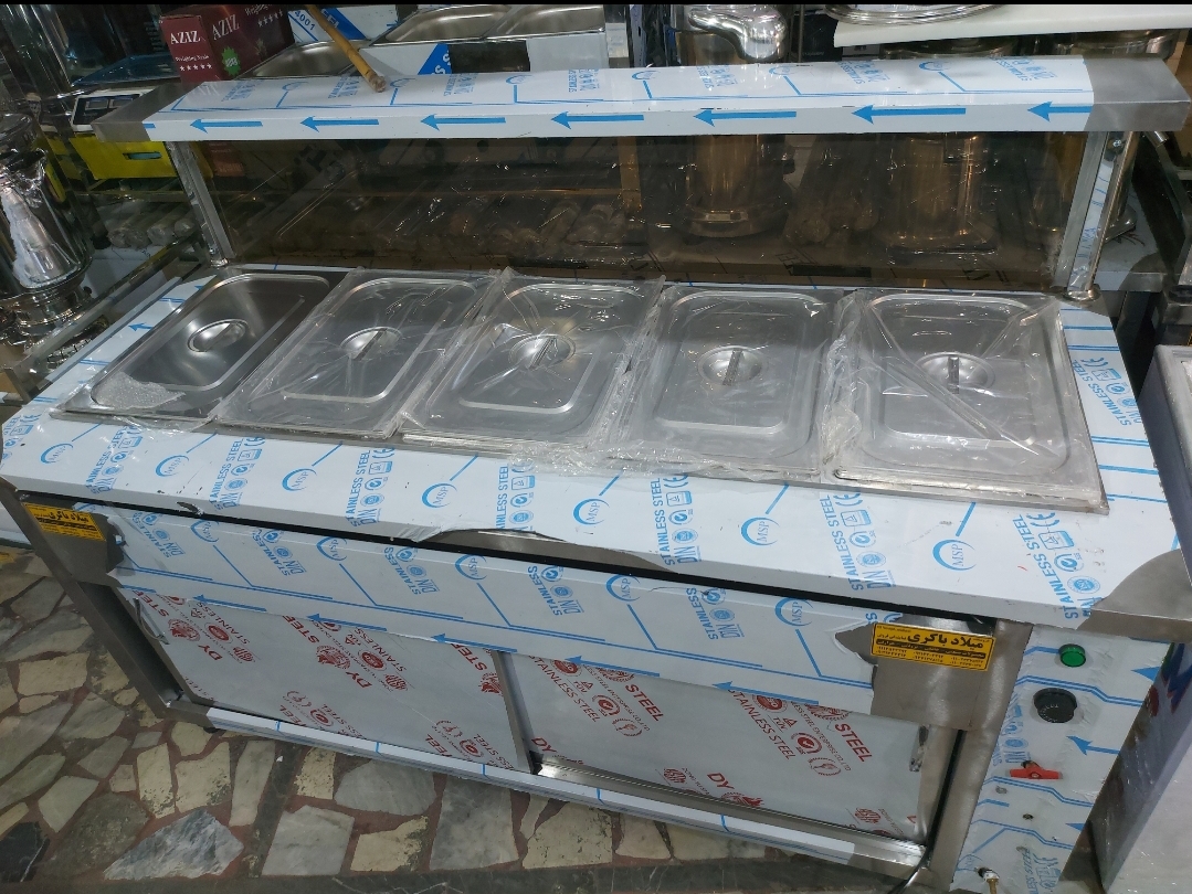 کانتر گرم  آش غذا رستورانی گاز و برق سایز 1/50
