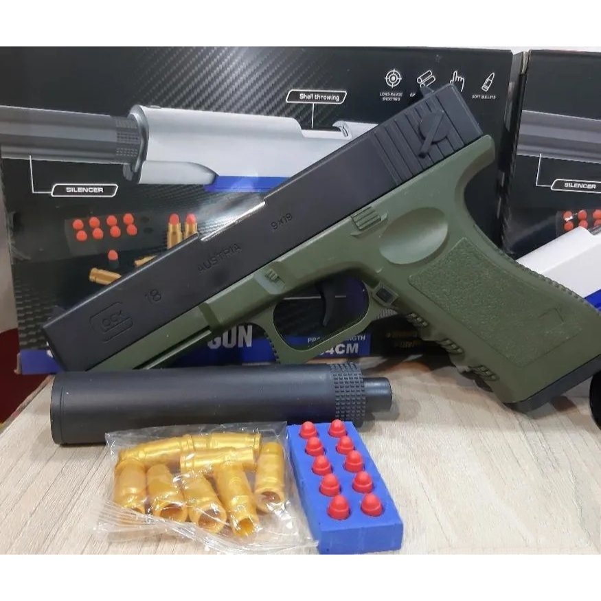 اسباب بازی تفنگ کلت پوکه پران