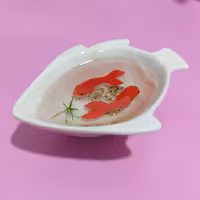 ماهی رزینی با ظرف طرح ماهی