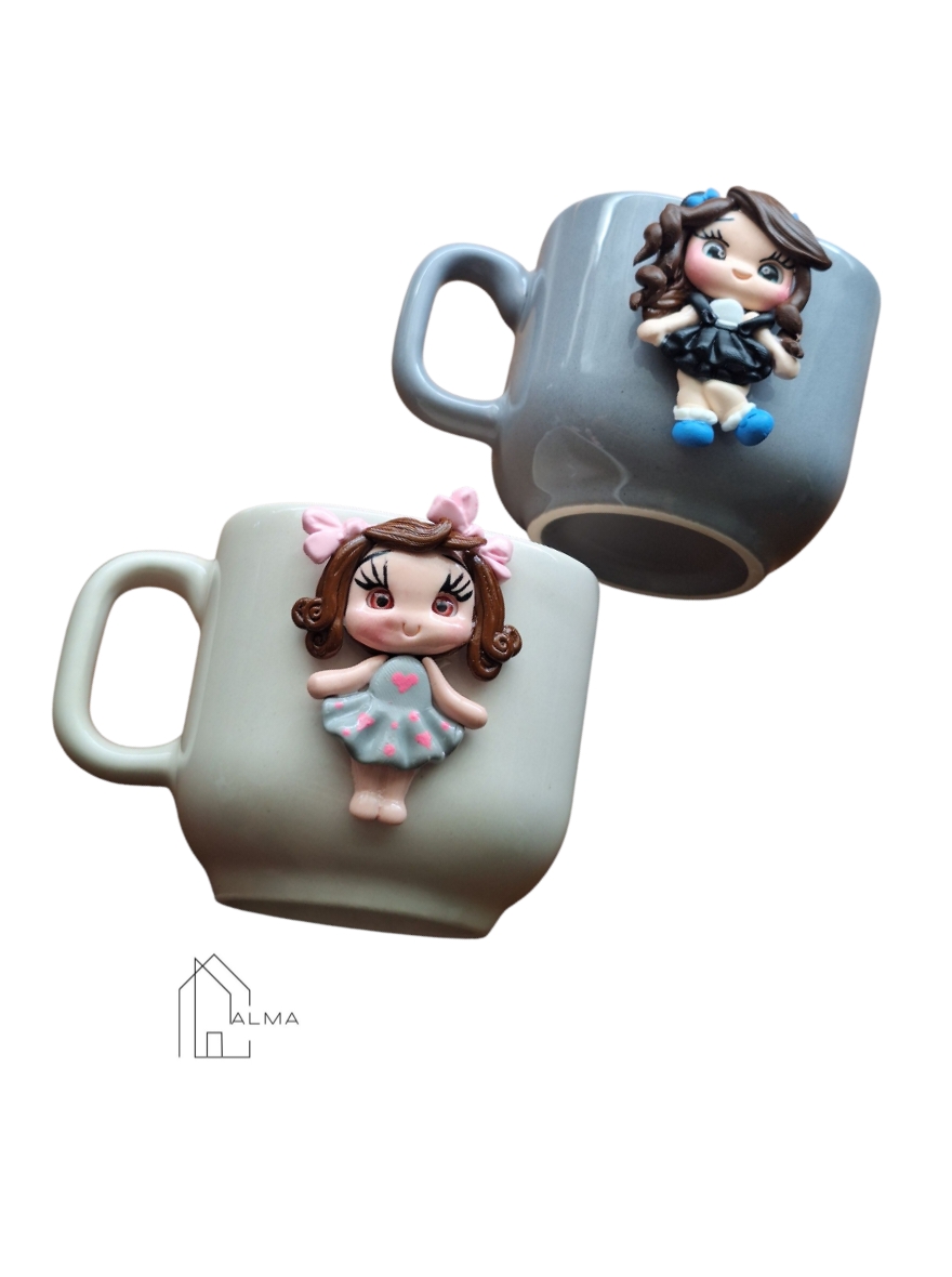 ماگ عروسکی برجسته | خانه آلما