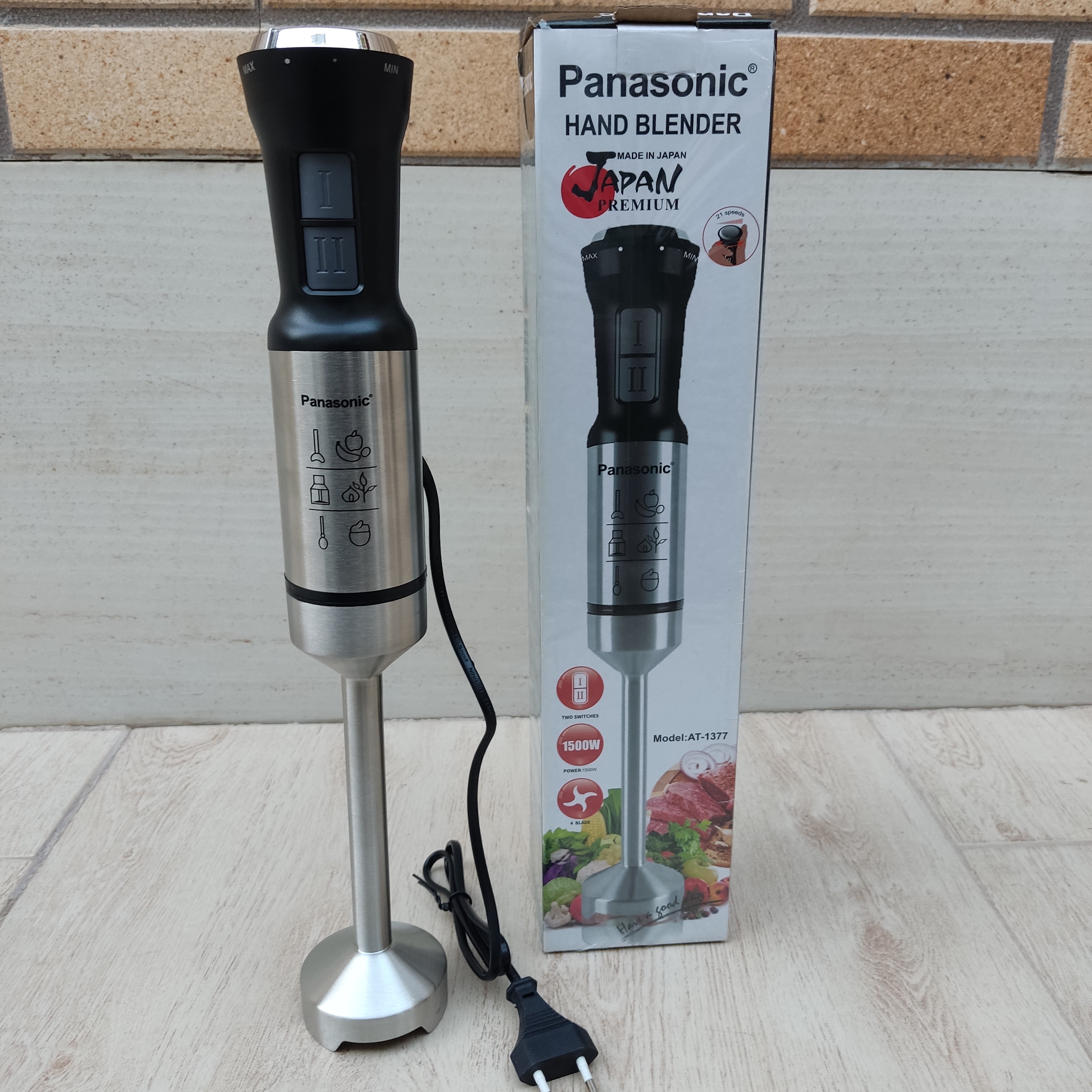 گوشت کوب برقی تک کار ه پاناسونیک ژاپن 1500 وات مدلAT-1377( گوشتکوب برقی)