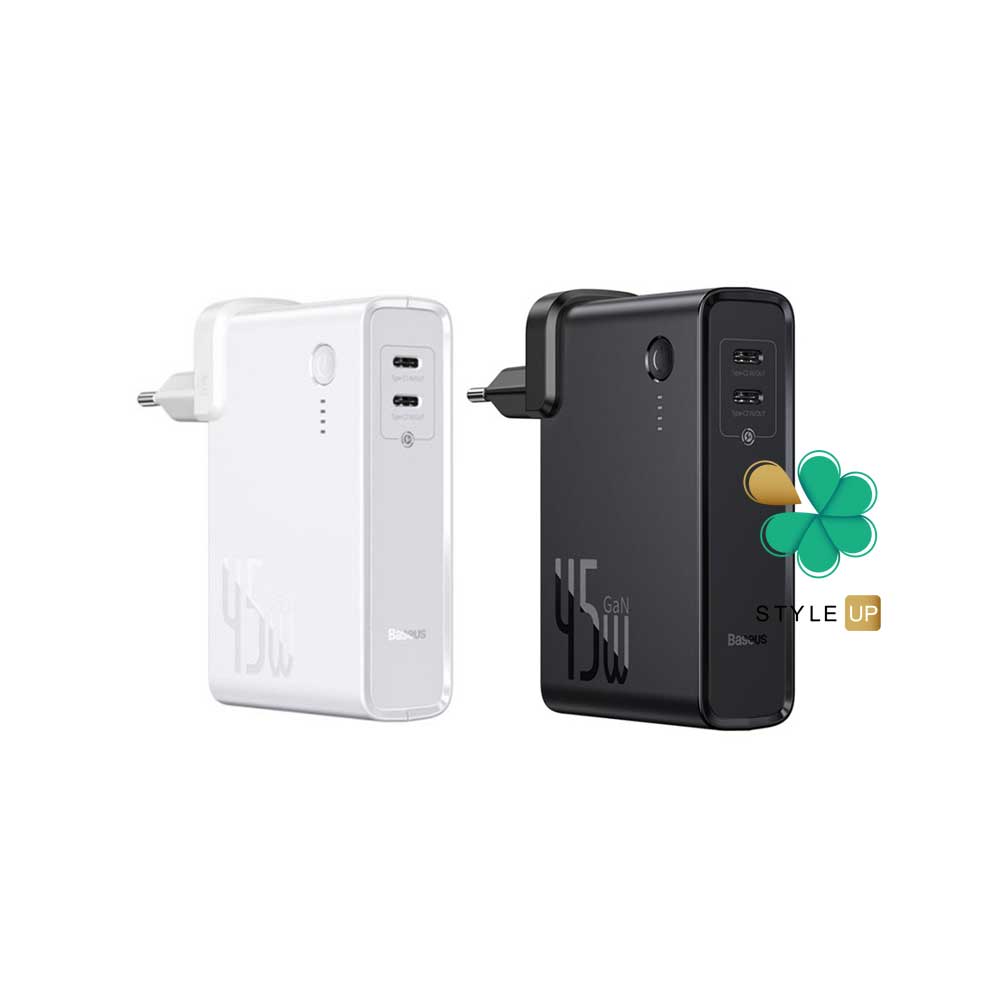 پاوربانک و آداپتور شارژر سریع بیسوس مدل Baseus Gan 2 in 1 PPNLD-F01
