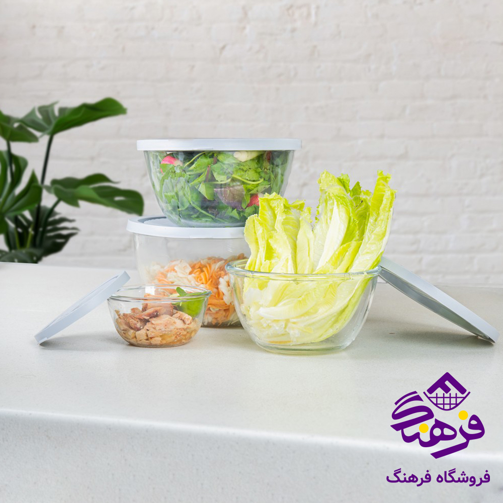 کاسه هومکت شیشه ای دربدار 1