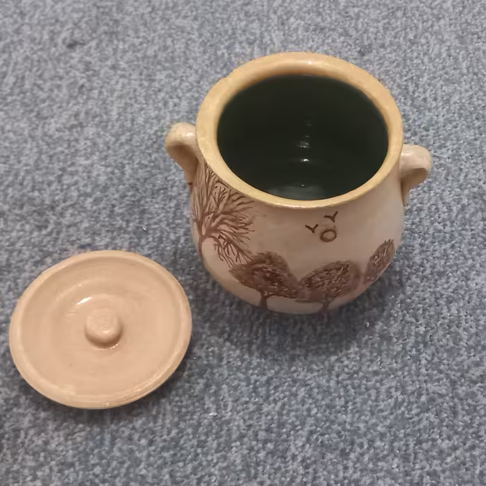 جا ادویه مدل دیزی لعابی  پخت کوره قابل شستشو  
