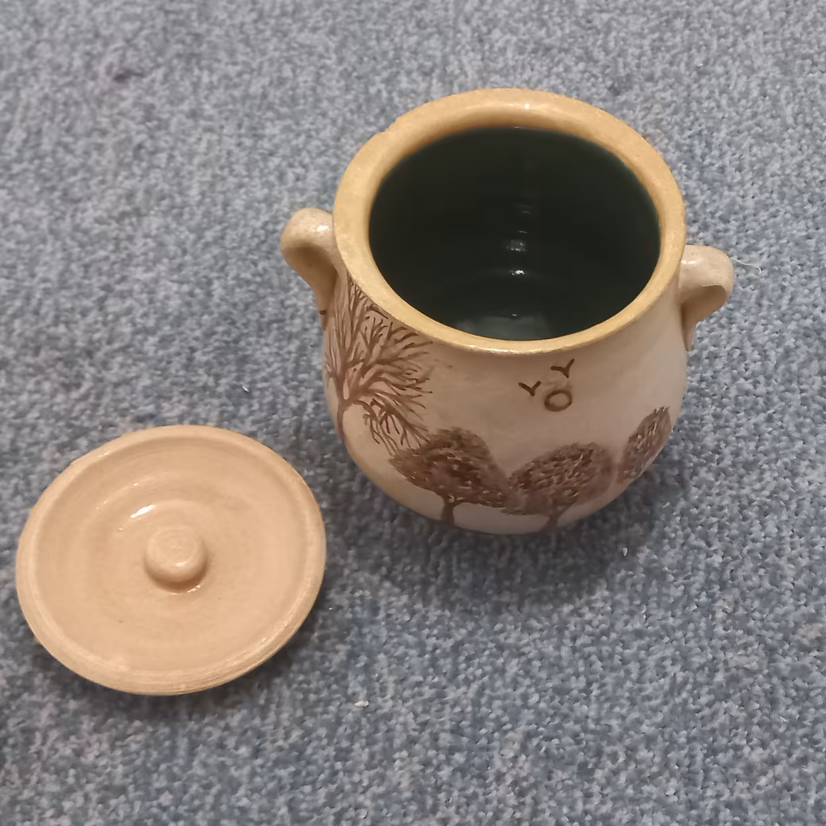 جا ادویه مدل دیزی لعابی  پخت کوره قابل شستشو  