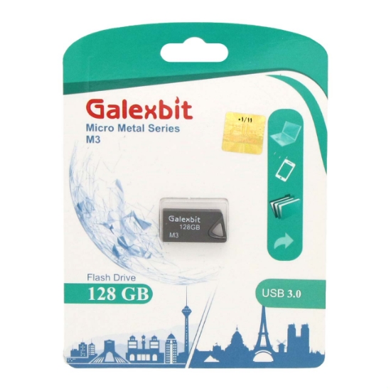 فلش مموری گلکسبیت مدل Micro Metal Series M3 USB2.0 ظرفیت 128 گیگابایت