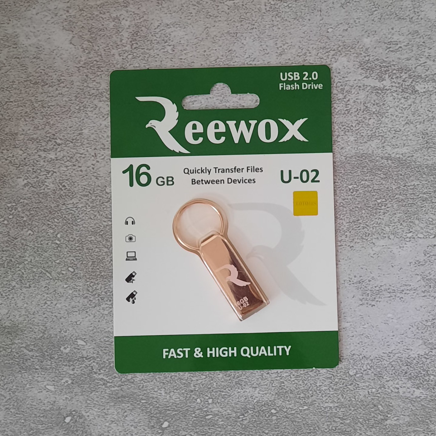 فلش 16 گیگ Reewoxمدلu-02 گارانتی مادام العمر