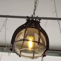 چراغ آویز چوبی سما