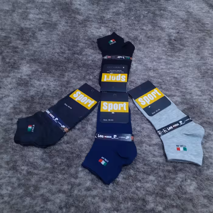 4 عدد جوراب نیم ساق سلندر 200 جوراب نیم ساق اسپرت  جوراب نخی 