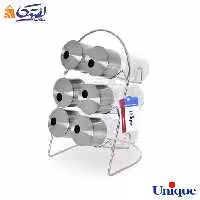ست جا ادویه ای هلالی استیل یونیک 6 تایی UN-1628