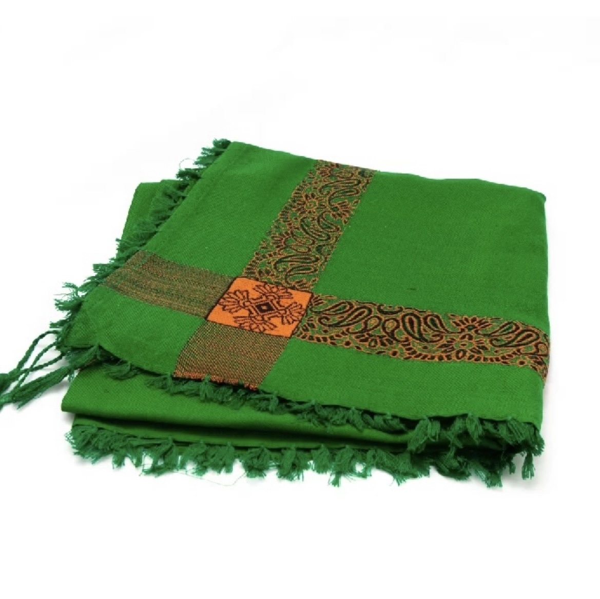 چفیه سبز کشمیری روسری