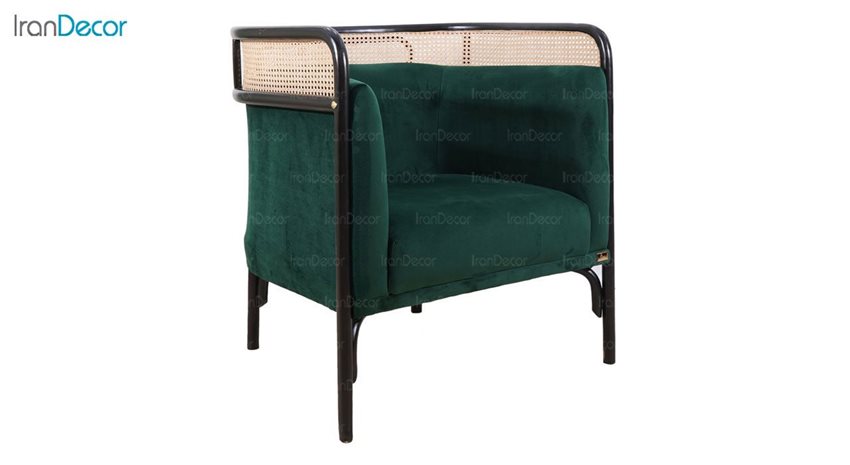 مبل یک نفره مدل تارگا با پشتی حصیری