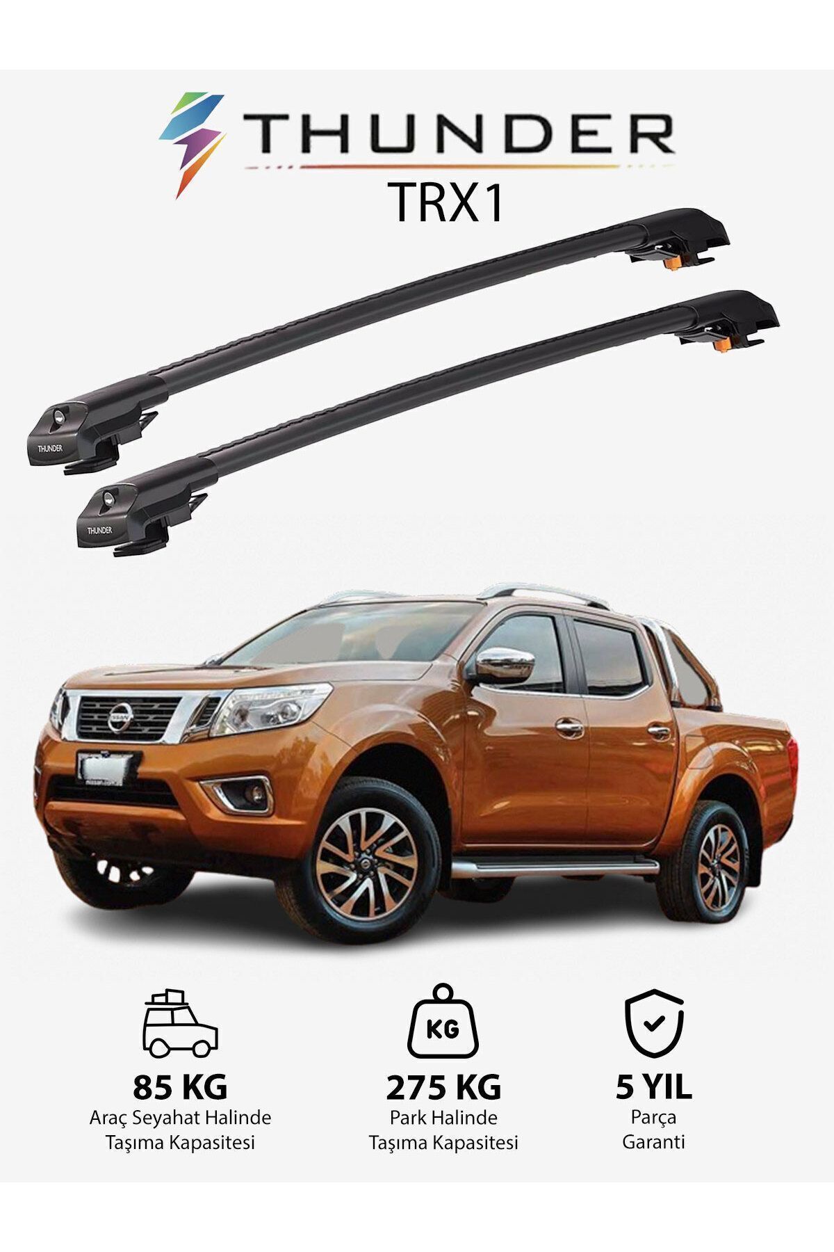 نوار محافظ خودرو مشکی NISSAN NAVARA 2015 TRX1 CARRIER LOCKED SEARCH SEAR BAR CAILING Thunder