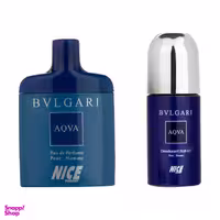 ادوپرفیوم و رول ضد تعریق مردانه نایس پاپت (Nice Puppet) مدل Bvlgari Aqva مجموعه 2 عددی